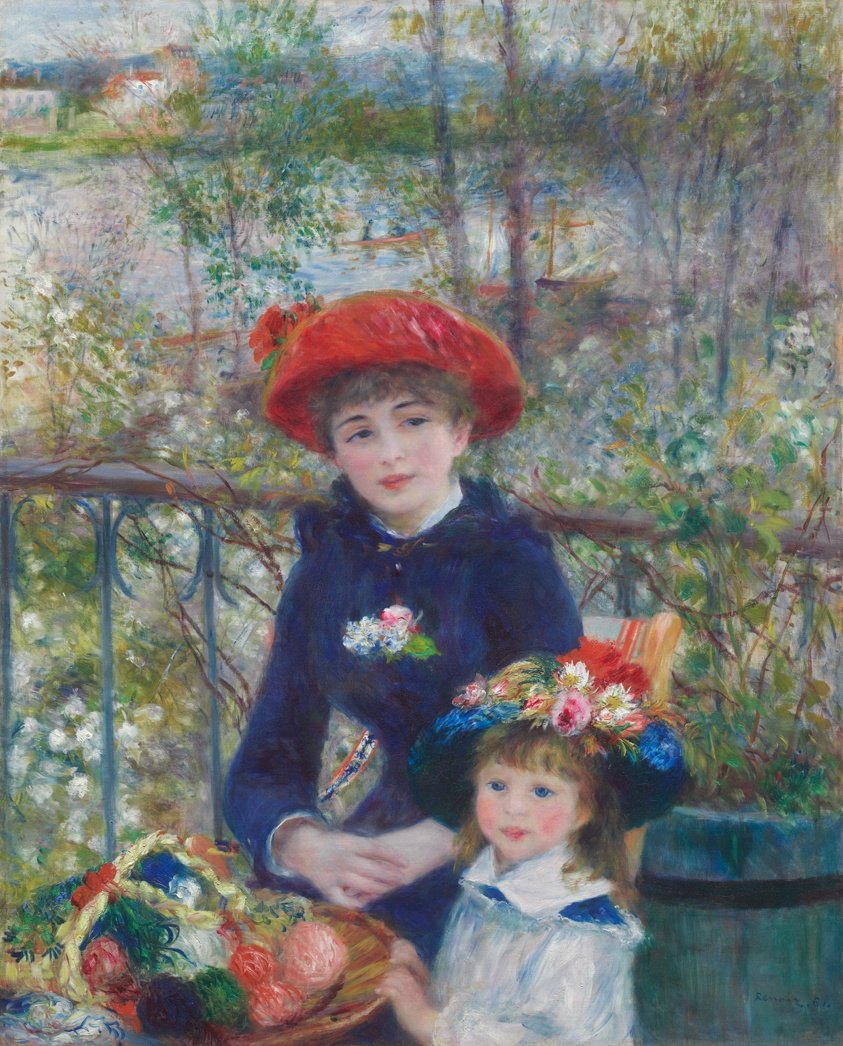 Two Sisters (On the Terrace) — Auguste Renoir