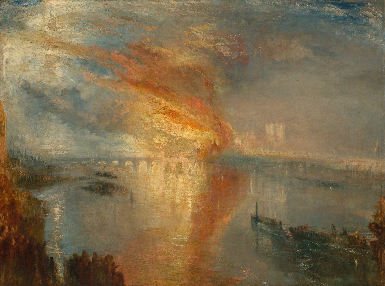 The Burning of the Houses of Lords and Commons — J. M. W. Turner