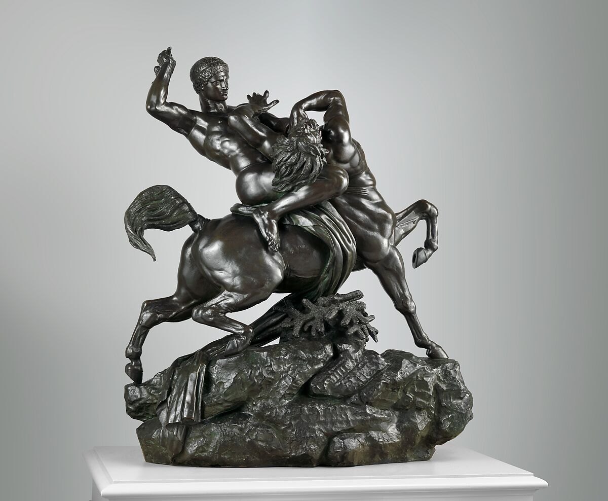 Theseus Fighting the Centaur Bianor — Antoine-Louis Barye