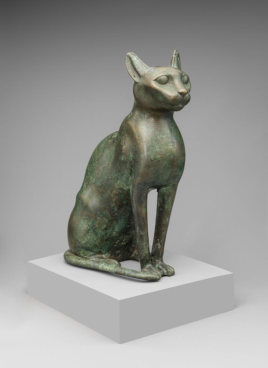 Cat Statuette intended to contain a mummified cat — Ancient Egypt