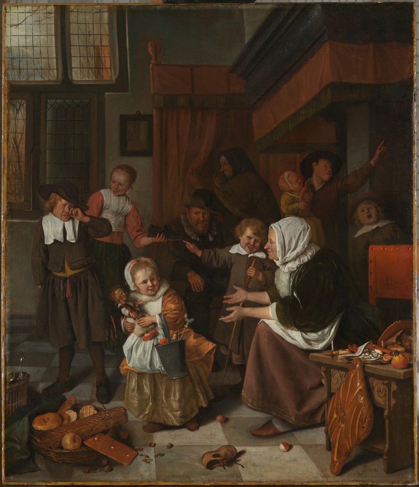 The Feast of St Nicholas — Jan Steen